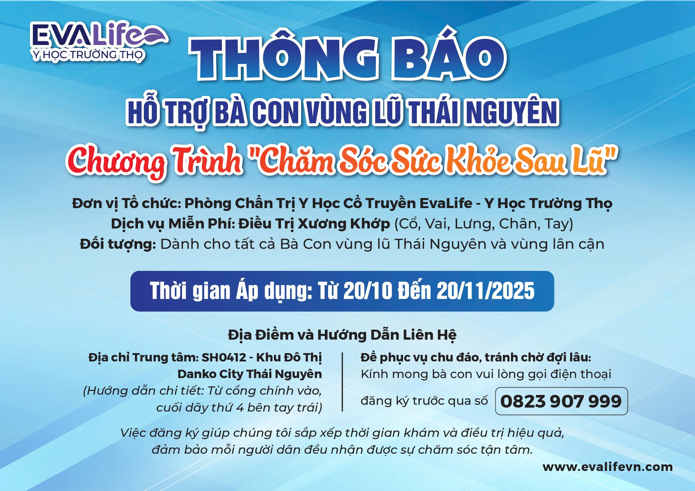Chương Trình “Chăm Sóc Sức Khỏe Sau Lũ” – Hỗ Trợ Bà Con Vùng Lũ Thái Nguyên